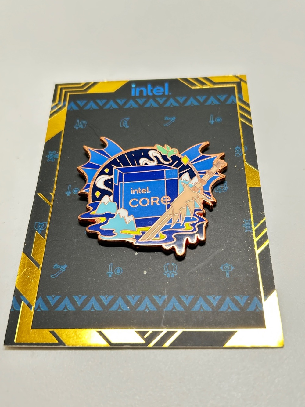 Intel Core Cloisonné Pin, Monster Hunter Rise, Ltd. Ed., #9 Of 150, NOC